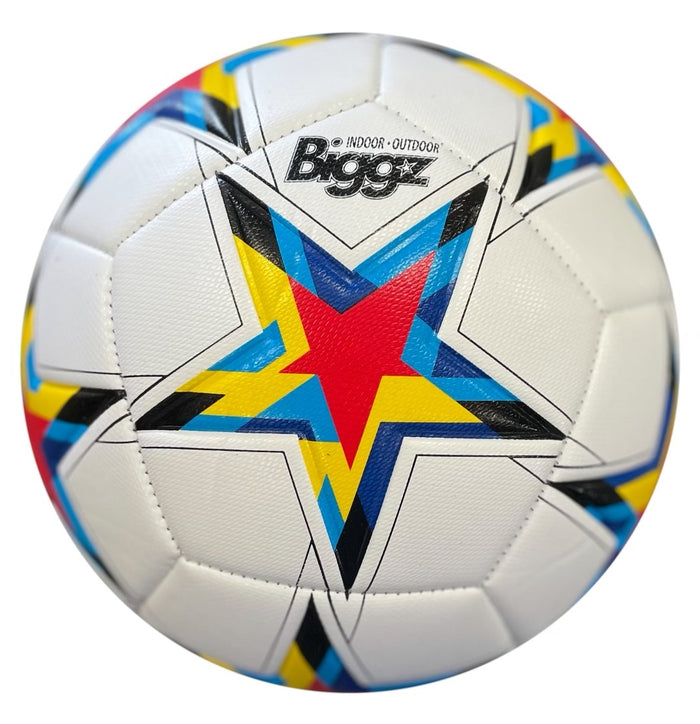 Biggz High Tech Mould Star Soccer Ball Size 5 with Hand Pump