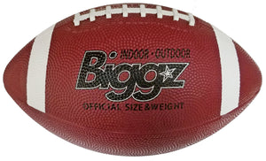 (Pack of 12) Biggz Premium Rubber Footballs Official Size - Bulk Balls