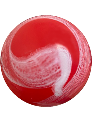 9" Playball Red Swirls